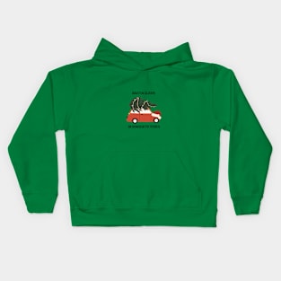 Santa is coming to town Kids Hoodie